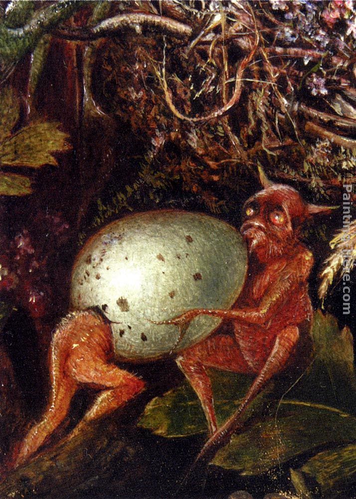 Fairies In A Bird's Nest (detail 2) painting - John Anster Fitzgerald Fairies In A Bird's Nest (detail 2) art painting
